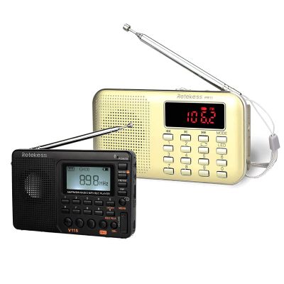 Retekess V115 Digital Radio AM FM, Portable Shortwave Radios, Retekess PR11 AM FM Radio Portable, Rechargeable Transistor Radios Support Micro SD