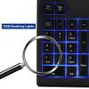 Junluck 19-Key Number Keypad, USB Wired Silent Number Pad Mechanical Numeric Keypad with 3 Colors Backlit Extensions for Laptop Desktop Computer PC - Black view 4