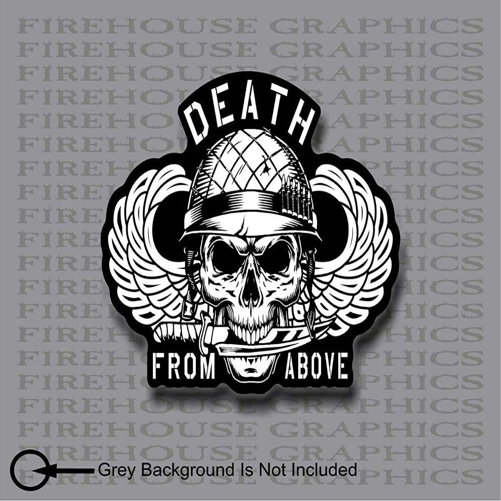 Airborne Division Death from Above Decal (5"x8")