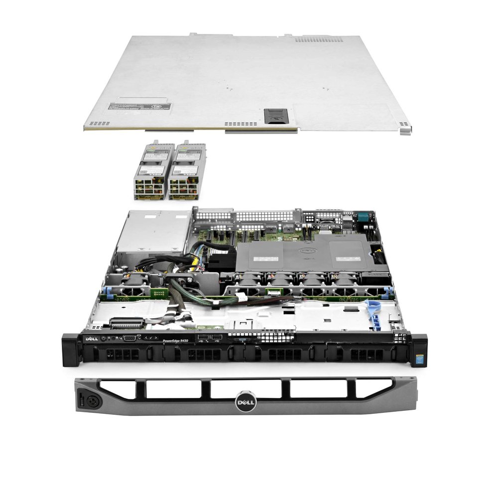 Dell PowerEdge R430 Server 2X E5-2630v3 2.40Ghz 16-Core 128GB RAM 4X 4TB SAS 12G (Renewed)