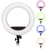 Fotodiox Selfie Starlite Prizmo Edition Vlog Light - 18in RGB Dimmable LED Ring Light for Portrait, Photography, Makeup, YouTube, Live Streaming Video and More view 1