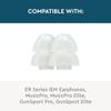 Etymotic Dual Flange Silicone Eartips, Clear - 6 Pack - Medium Fit view 4