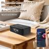 Kaito KA718 Voyager Home Bedside Alarm Clock Radio with Bluetooth Speaker & Wireless Mobile Charger, Black view 4