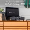 Victrola Journey+ Bluetooth Suitcase Record Player  Built-In Speakers, 33-1/3, 45 & 78 RPM Vinyl Record Player, RCA Out, Headphone Jack, Wireless Streaming (White) view 4