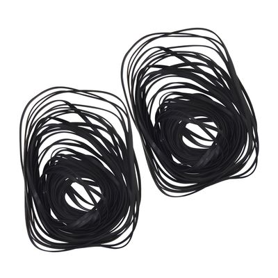MEFONKOU Recorder Rubber Belts 40-135mm Mix Flat Cassette Belt for Repair Maintenance Tape Machine DVD CD LD VCR Repeater Drives 2mm Width 100 Pcs
