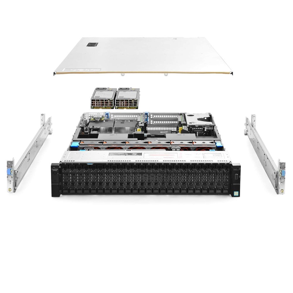 Dell PowerEdge R730xd 24-Bay Server 2X E5-2640v3 2.60Ghz 16-Core 64GB RAM Rails (Renewed)
