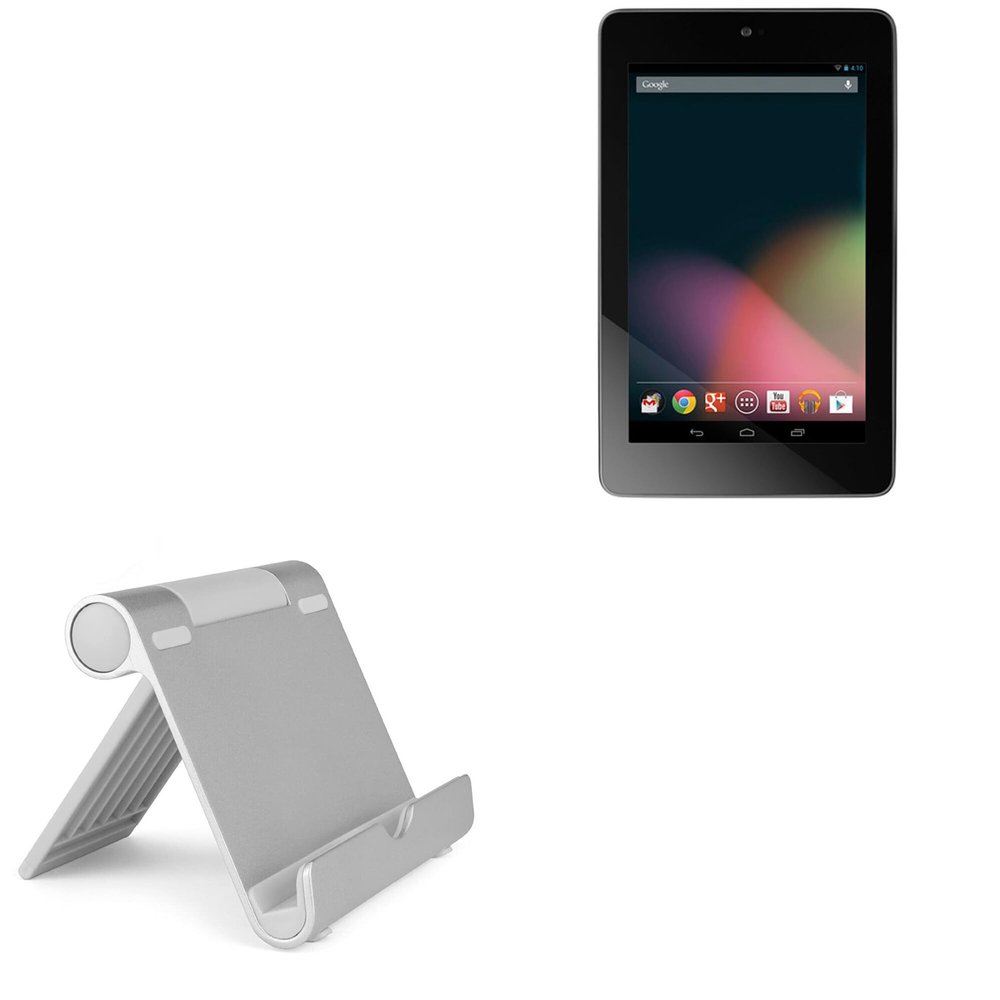BoxWave Stand and Mount Compatible with Nexus 7 (1st Gen/2012) - VersaView Aluminum Stand, Portable, Multi Angle Viewing Sturdy