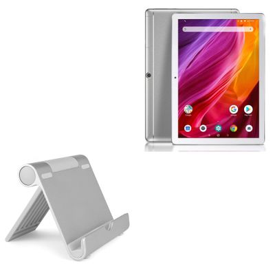 BoxWave Stand and Mount Compatible with Dragon Touch K10 Tablet - VersaView Aluminum Stand, Portable, Multi Angle Viewing Sturdy