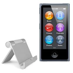 BoxWave Stand and Mount Compatible with iPod Nano (7th Gen 2012) - VersaView Aluminum Stand, Portable, Multi Angle Viewing Sturdy
