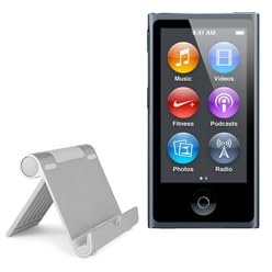 BoxWave Stand and Mount Compatible with iPod Nano (7th Gen 2012) - VersaView Aluminum Stand, Portable, Multi Angle Viewing Sturdy