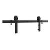National Hardware N700-004 Interior Sliding Barn Door Hardware Two Piece Classic Kit, 96 in, Matte Black view 1