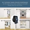 National Hardware N700-004 Interior Sliding Barn Door Hardware Two Piece Classic Kit, 96 in, Matte Black view 4