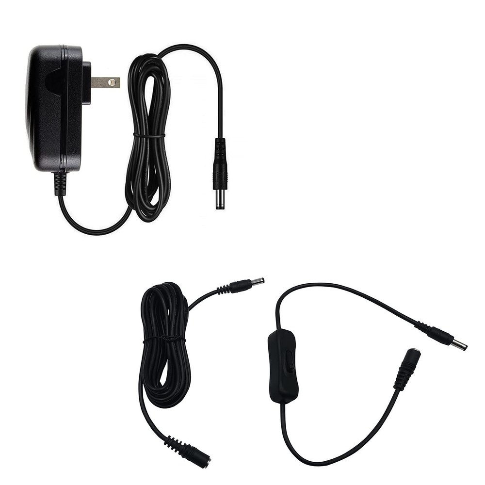 MyVolts 9V Power Supply Adaptor Compatible with Rp Minis Wacky Waving Inflatable Tube Guy Toy - US Plug - with Extension and Inline Switch