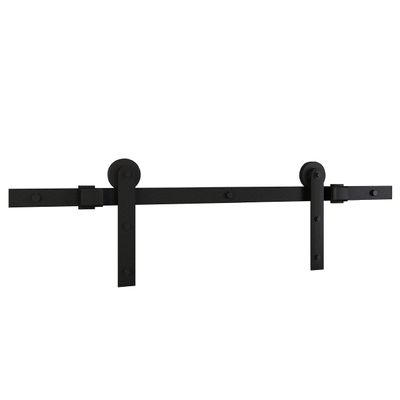 National Hardware N700-001 Builder Interior Sliding Barn Door Kit, Two-Piece, 72-Inches, Matte Black
