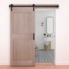 National Hardware N700-001 Builder Interior Sliding Barn Door Kit, Two-Piece, 72-Inches, Matte Black view 2