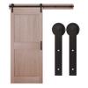 National Hardware N700-001 Builder Interior Sliding Barn Door Kit, Two-Piece, 72-Inches, Matte Black view 3