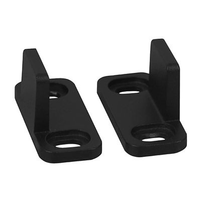 National Hardware N700-114 Interior Sliding Barn Door Hardware Double Floor Guide, 1 3/4 in, Matte Black