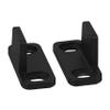 National Hardware N700-114 Interior Sliding Barn Door Hardware Double Floor Guide, 1 3/4 in, Matte Black view 1