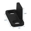 National Hardware N700-114 Interior Sliding Barn Door Hardware Double Floor Guide, 1 3/4 in, Matte Black view 3