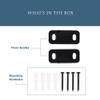 National Hardware N700-114 Interior Sliding Barn Door Hardware Double Floor Guide, 1 3/4 in, Matte Black view 4