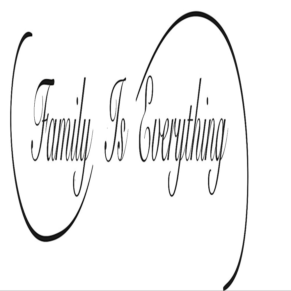 Wall Decal Family is Everything Love Living Room Vinyl Decor Black 28.5 in x 6 in gz456