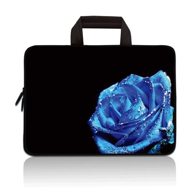 11" 11.6" 12" 12.1" 12.5" inch Laptop Carrying Bag Chromebook Case Notebook Ultrabook Bag Tablet Cover Neoprene Sleeve Fit Apple MacBook Air Samsung Google Acer HP DELL Lenovo Asus(Blue Rose)