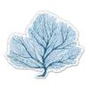 Blue Coral - 3" Vinyl Sticker - for Car Laptop Water Bottle Phone - Waterproof Decal view 1
