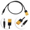 Power Cable, Black Good Insulation Professional to DC5525 Power Cable, 20 Inches Plug and Play for Quickly Solder for Outdoors Easy to Use view 2