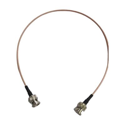 Fielect RG316 Brass Plastic and Metal Antenna Extension Coax Cable High Frequency Resistance 50 Ohm 1 Pcs 0.5m BNC Male to BNC Male