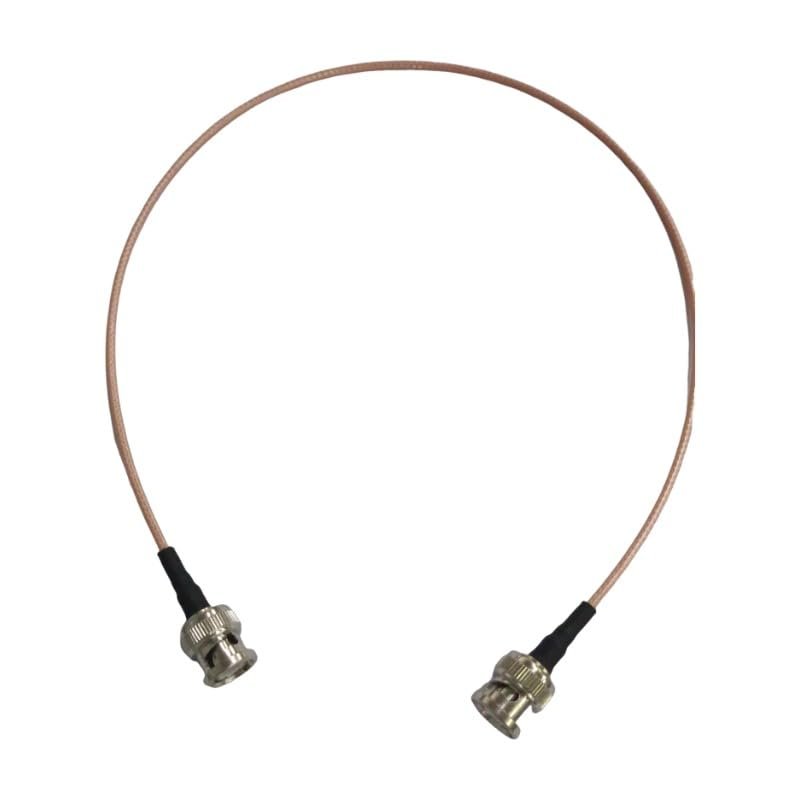 Fielect RG316 Brass Plastic and Metal Antenna Extension Coax Cable High Frequency Resistance 50 Ohm 1 Pcs 0.5m BNC Male to BNC Male