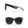 Bose Frames Soprano, Smart Glasses, Bluetooth Audio Sunglasses, with Open Ear Headphones, Cat-Eye, Black view 3