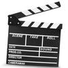 KISEER 12"x11" Movie Film Clap Board Wooden Movie Clapboard Film Clapper Board (Black) view 1