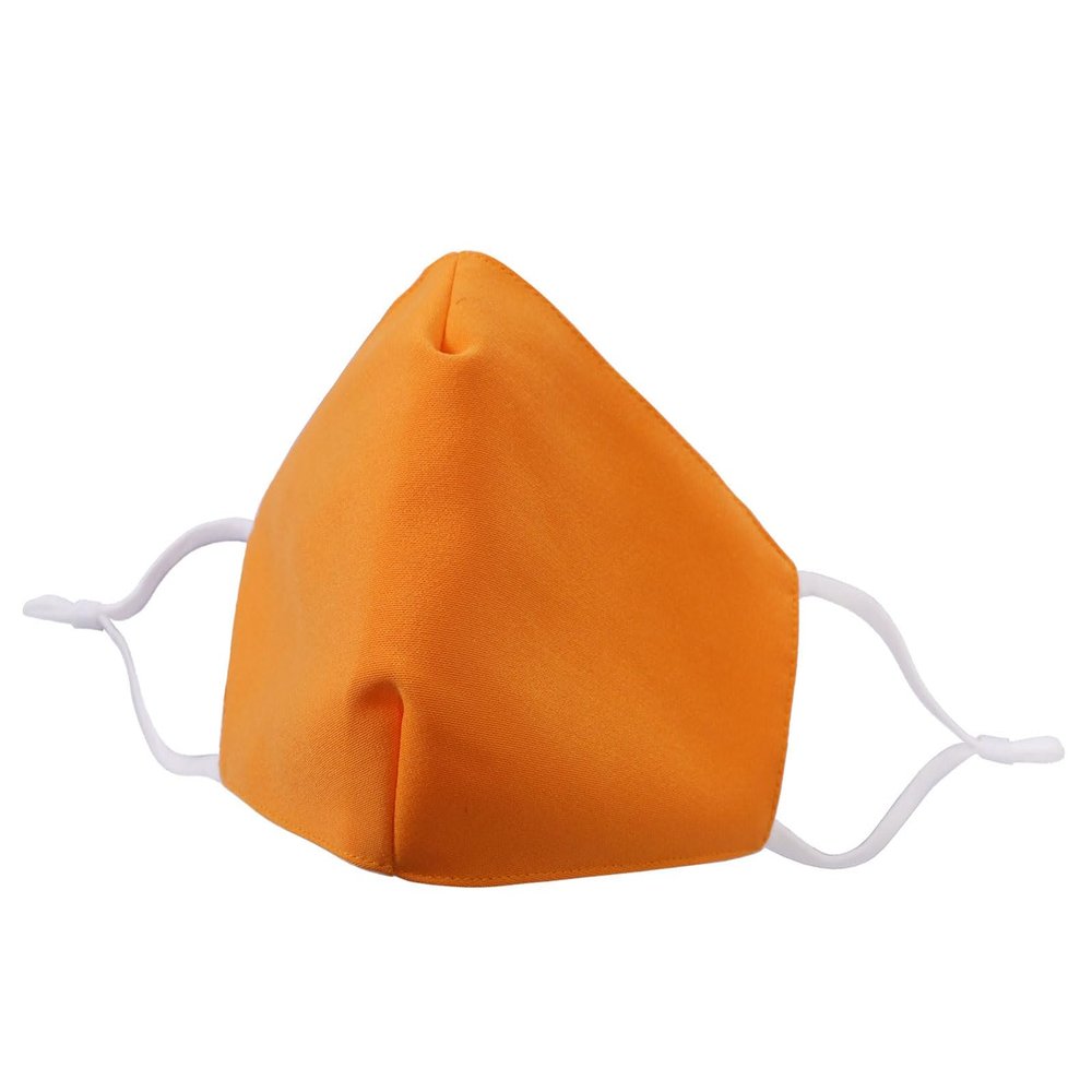 Allsense 100% Cotton Reusable Face Mask, Orange, 1 Pack