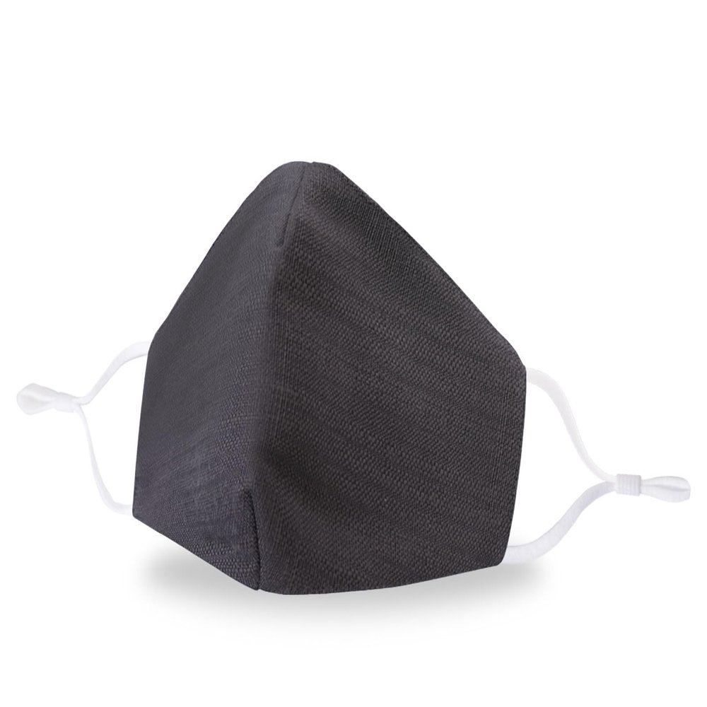 Allsense 100% Cotton Reusable Face Mask, Charcoal, 1 Pack