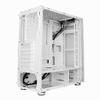 HDYD White Gaming Case,Mid-Tower PC Gaming Case ATX/M-ATX/ITX - Front I/O USB 3.0 Port - Acrylic Side Panel - 7 Fan Position - Water-Cooling Ready view 3