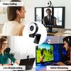 papalook 2K Webcam with Light and Privacy Cover, PA552 Full HD Streaming Web Camera with Dual Microphones, Plug and Play USB Computer Webcam for PC Laptop Desktop, Mac Zoom Skype Teams view 4