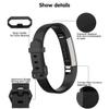 Fcloud 4Pcs Sport Watch Bands Compatible with Fitbit Alta/Fitbit Alta HR Soft Water Proof Fitness Straps for Women MenDark Green,Slate,Black,Purple Small view 3