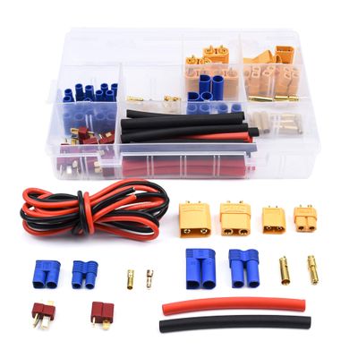 Readytosky XT60/XT90/EC3/EC5/T-Plug Male&Female Connector Adapters Kit