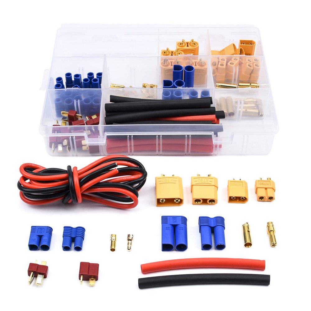 Readytosky XT60/XT90/EC3/EC5/T-Plug Male&Female Connector Adapters Kit