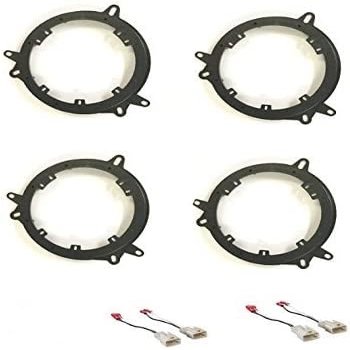 2 Pair 6", 6.5" Inch Car Stereo Speakers Adapter Mount Plates and Wire Harness Made for Some Lexus, Toyota, and Scion - Compatible Vehicles Below