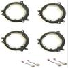2 Pair 6", 6.5" Inch Car Stereo Speakers Adapter Mount Plates and Wire Harness Made for Some Lexus, Toyota, and Scion - Compatible Vehicles Below view 1