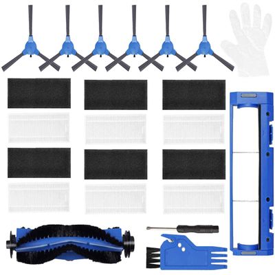 JJ Neumann Replacement Parts Accessories for Amarey Robot Vacuum A800, A900, A980, Robocist 850 Filters and Brushes Replenishment kit