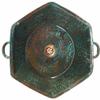 Side Handles Rustic Distressed Vessel Bathroom Copper Sink Bowl Hexagon Copper Kitchen Bar Prep Wash Basin Washbowl Household Remodel view 2