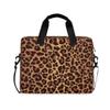 Laptop Case Animal Leopard Print Laptops Sleeve Shoulder Messenger Bag Briefcase Notebook Computer Tablet Bags with Strap Handle for Women Man Boys Girls 16 Inch view 1