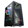 HDYD Gaming Case,Mid-Tower PC Gaming Case ATX/M-ATX/ITX - Front I/O USB 3.0 Port -Tempered Glass Side Panel - 8 Fan Position - Water-Cooling Ready view 1