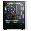 HDYD Gaming Case,Mid-Tower PC Gaming Case ATX/M-ATX/ITX - Front I/O USB 3.0 Port -Tempered Glass Side Panel - 8 Fan Position - Water-Cooling Ready view 2