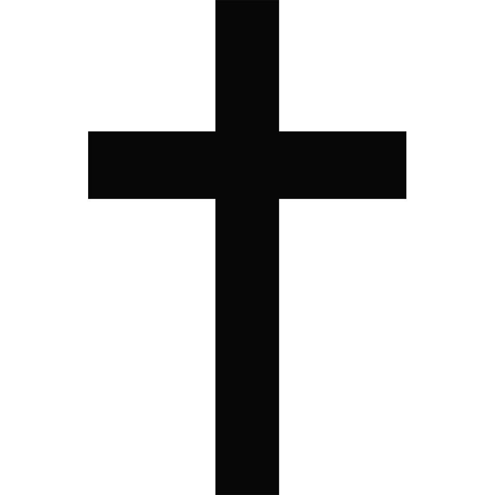 NBFU Christian Cross Religious Symbols 1 (Black) (Set Of 2) Premium Waterproof Vinyl Decal Stickers For Laptop Phone Accessory Helmet Car Window Bumper Mug Tuber Cup Door Wall Decoration