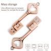 32GB USB 2.0 Flash Drive Ciway Memory Stick Retro Metal Love Heart Key Shaped Thumb Pen Drive(32GB,1pc) view 3