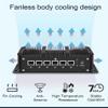 VENOEN Fanless Mini PC,Core i5 7200U Firewall VPN Router,Network Security Server,6 Multi LAN Port,HD,RS232 COM,8GB DDR4,256GB SSD,Rugged Mini PC,Aluminium Alloy Case view 2