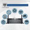 VENOEN Fanless Mini PC,Core i5 7200U Firewall VPN Router,Network Security Server,6 Multi LAN Port,HD,RS232 COM,8GB DDR4,256GB SSD,Rugged Mini PC,Aluminium Alloy Case view 4